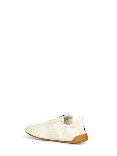 Chloé Kick Suede-trimmed Leather Sneakers In Multi