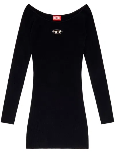 Diesel Dresses Blacks And Greys In Black