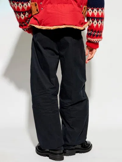 Dsquared2 Men Ripped Chino Pants In Blue