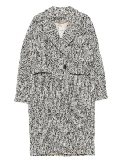 Rame Flap-pocket Single-button Coat In Gray