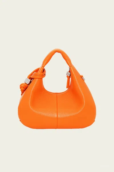 Ganni Mini Hobo Bag In Russet Orange