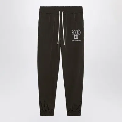 1989 Studio Nylon Trackpants Rodeo In Black