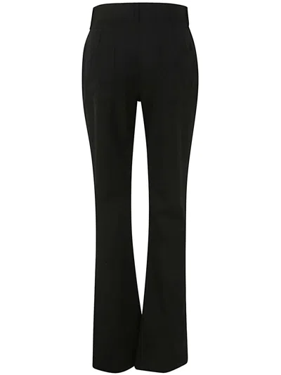 Balmain Low Waist Bootcut Pants Clothing In Black