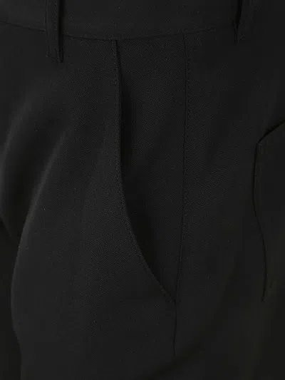 Balmain Low Waist Bootcut Pants Clothing In Black