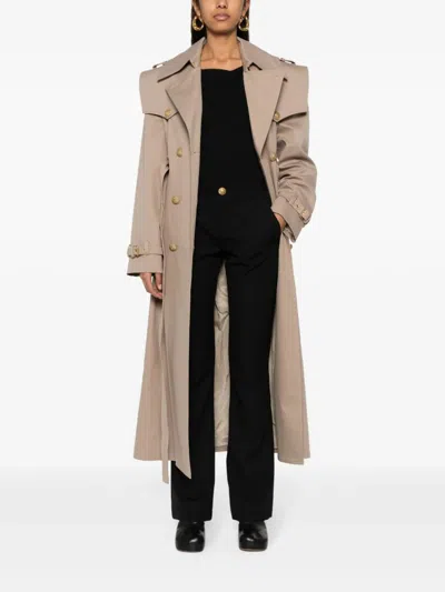 Balmain Low Waist Bootcut Pants Clothing In Black