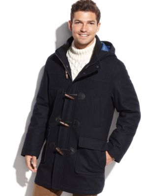 tommy hilfiger hooded toggle coat