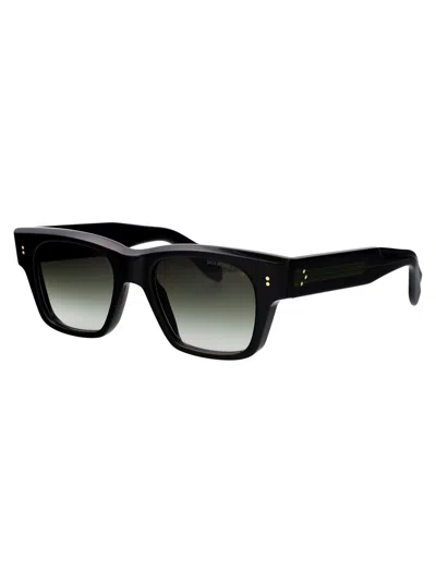 Cutler And Gross Black Acetate Acetate Sunglasses In Black