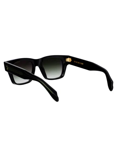 Cutler And Gross Black Acetate Acetate Sunglasses In Black