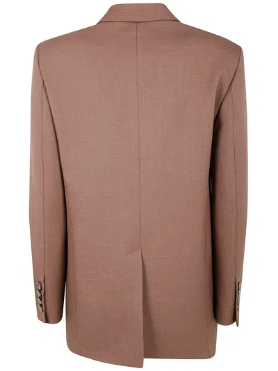 Drhope Oversized Double Breasted Blazer In Brown