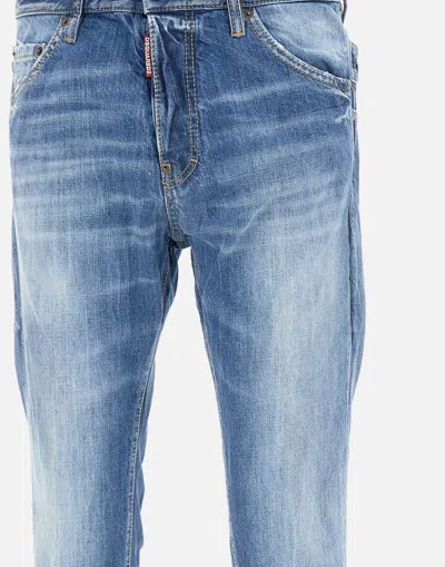 Dsquared2 Slim-fit Distressed Denim Jeans In Blue