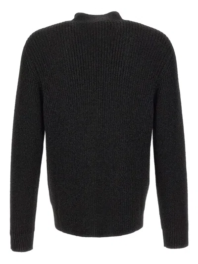 Emporio Armani Button-fastening V-neck Cardigan In Black