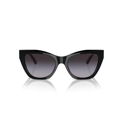 Emporio Armani Mcm Printed Canvas Wallet In Black