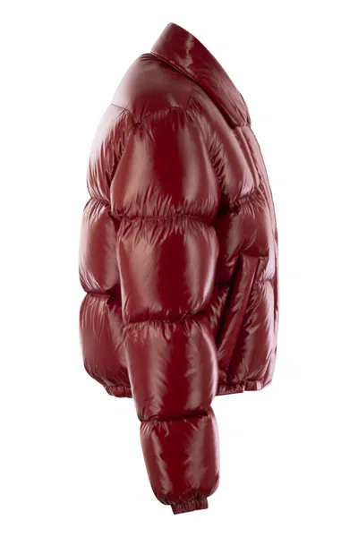 Fay Brunello Cucinelli Nylon Down Jacket In Red