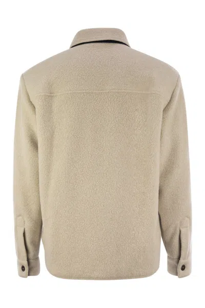 Fay Canada Goose Bomber In Kind Fleece Chilliwack In Multi