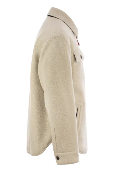 Fay Canada Goose Bomber In Kind Fleece Chilliwack In Multi