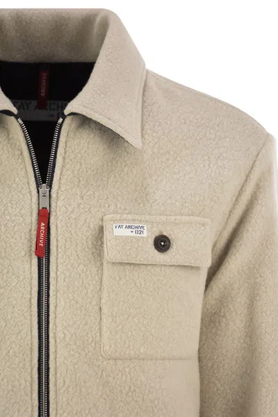 Fay Canada Goose Bomber In Kind Fleece Chilliwack In Multi