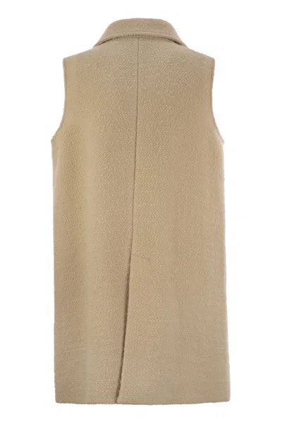 Fay Max Mara Sportmax Abate Double Dressing Gown Coat In Black