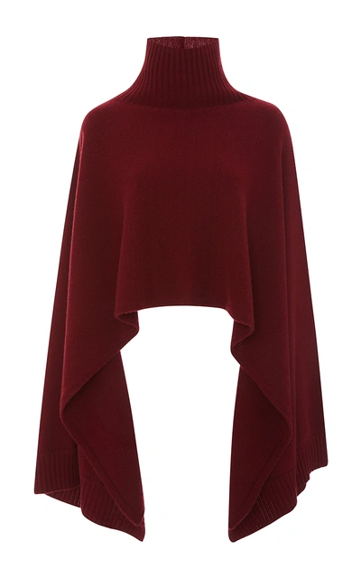 Rosetta Getty Cashmere Merino Turtleneck Cape Sweater