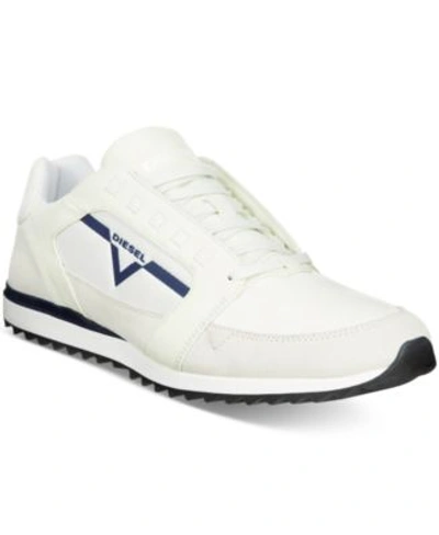 Shop Diesel Men&#039;s V-staffetta S-fleet Sneakers  In White