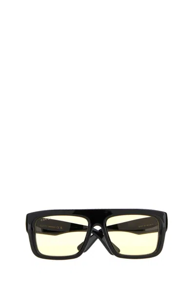Gucci Women Black Acetate Sunglasses In Black