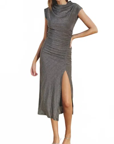 Dress Forum Trinity Dress In Silver In Gray
