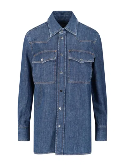 Seafarer Tailored Neutrals Shirt Collection With Classic Collar In Blue