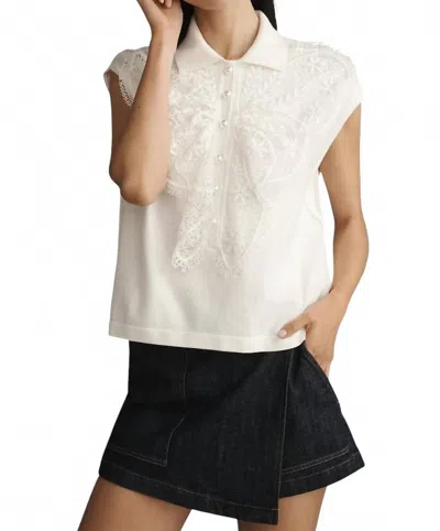 Essential Antwerp Ihelly Sweater Top In White In Neutral