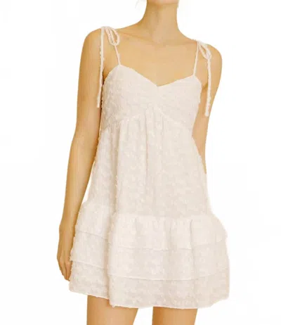 Storia Women's Petal Dress In White In White
