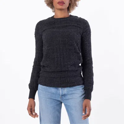 Mm6 Maison Margiela Maison Margiela Distressed Knit Sweater In Gray