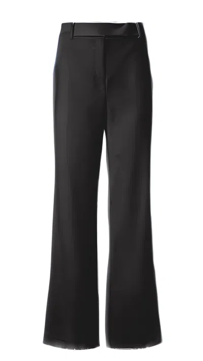 Iris Setlakwe Women's Straight Leg Pants With Welt Pockets In Black In Black