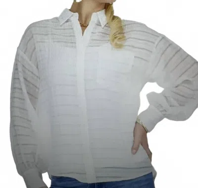 Jade Oversize Shirt In White In White