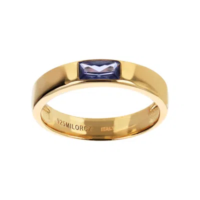Autentica - Baguette Stackable Band Ring In Gold