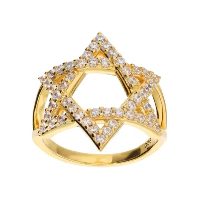 Autentica - Star Of David Ring In Gold