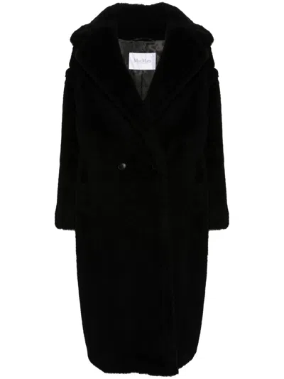 Max Mara Teddy Bear Icon Coat In Black