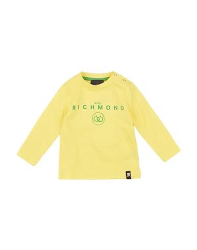 John Richmond Newborn Boy T-shirt Yellow Size 3 Cotton In Yellow