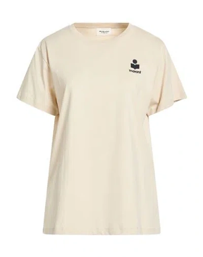 Isabel Marant Étoile Marant Étoile Woman T-shirt Beige Size M Organic Cotton In Nude