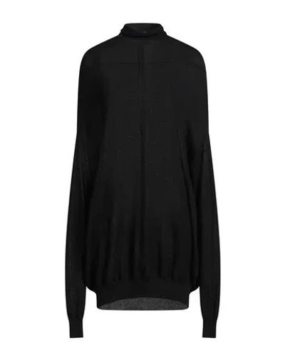 Rick Owens Woman Turtleneck Black Size S Cashmere In Black