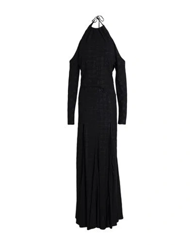 Philosophy Di Lorenzo Serafini Woman Maxi Dress Black Size 8 Viscose, Elastane In Black