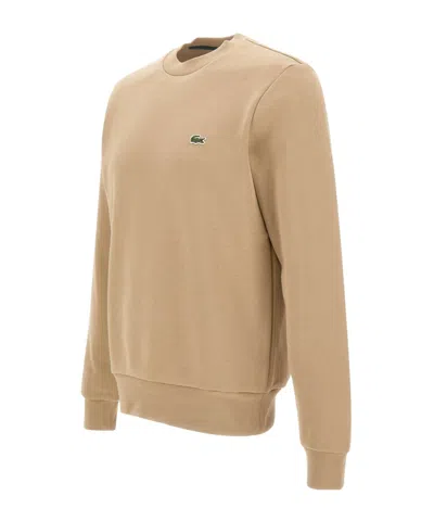 Lacoste Mens Organic Cotton Crew Neck Sweater In Viennese 02s