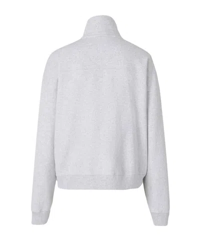 Sporty And Rich Stand-up Collar Sweatshirt In Gray