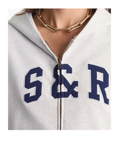 Sporty And Rich Long-sleeved Sweatshirt In Gray