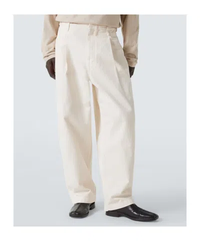 Lemaire Wide-leg Pants In Neutral