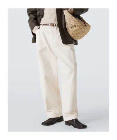 Lemaire Wide-leg Pants In Neutral