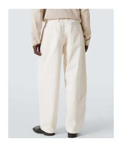 Lemaire Wide-leg Pants In Neutral