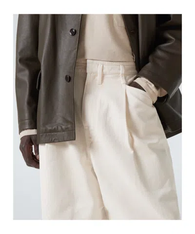 Lemaire Wide-leg Pants In Neutral
