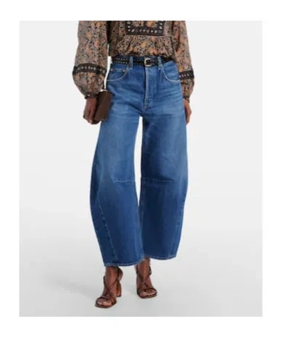 Citizen Of Humanity Horseshoe Wide-leg Jeans In Blue