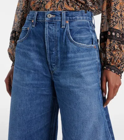 Citizen Of Humanity Horseshoe Wide-leg Jeans In Blue