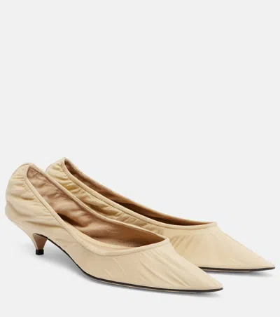 The Row Pointed High Heels In Neutral
