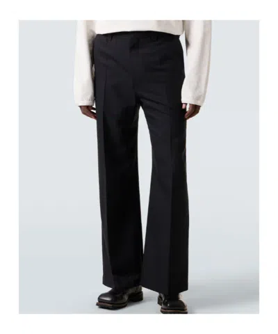 Lemaire Belt Loop Casual Pants In Blue