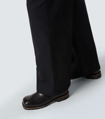 Lemaire Belt Loop Casual Pants In Blue